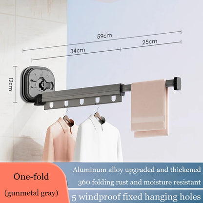 Retractable Clothes Drying Rack