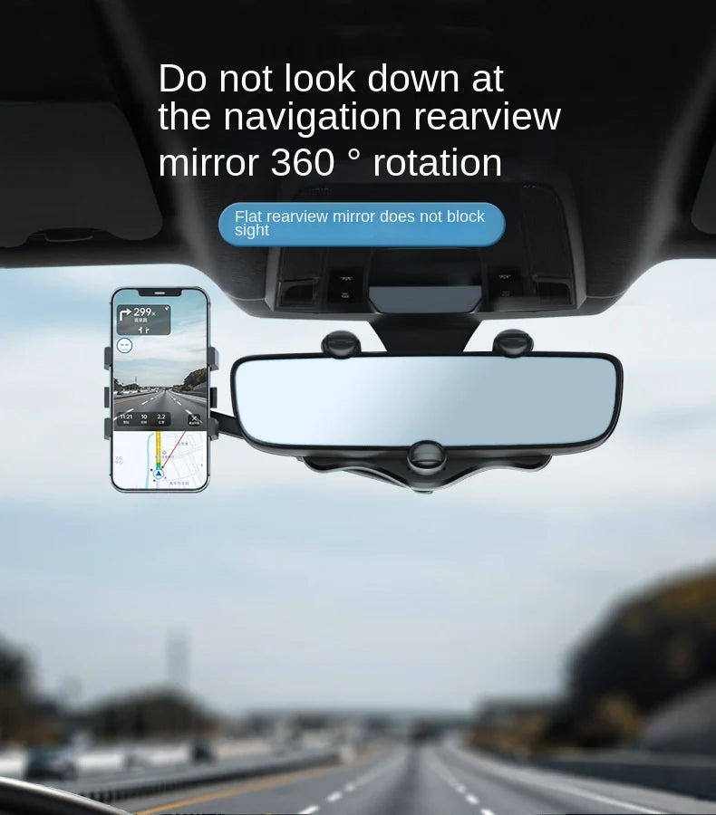 Rotatable and Retractable Car Phone Holder