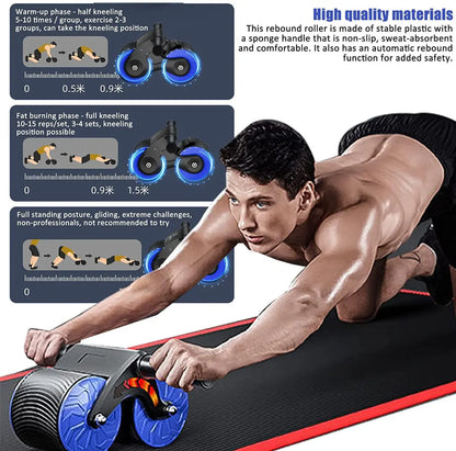 Automatic Rebound Abdominal Wheel Ab Roller